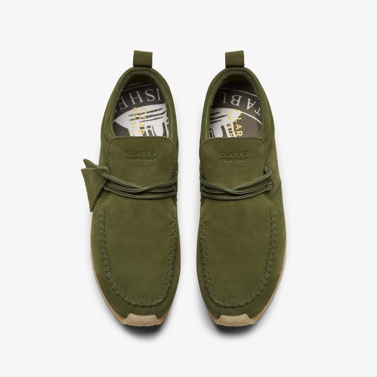 Clarks Originals Maycliffe Men's Khaki Suede 26173379 — top view