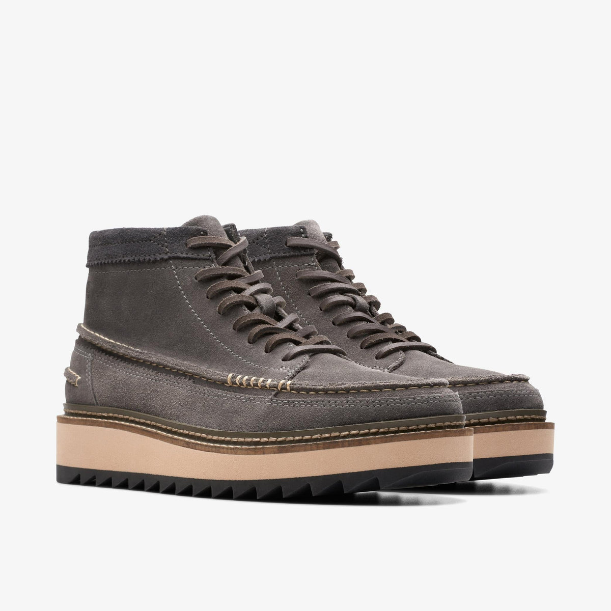 Clarks Clarkhill Mid Men's Dark Grey Suede 26173450 — sole view