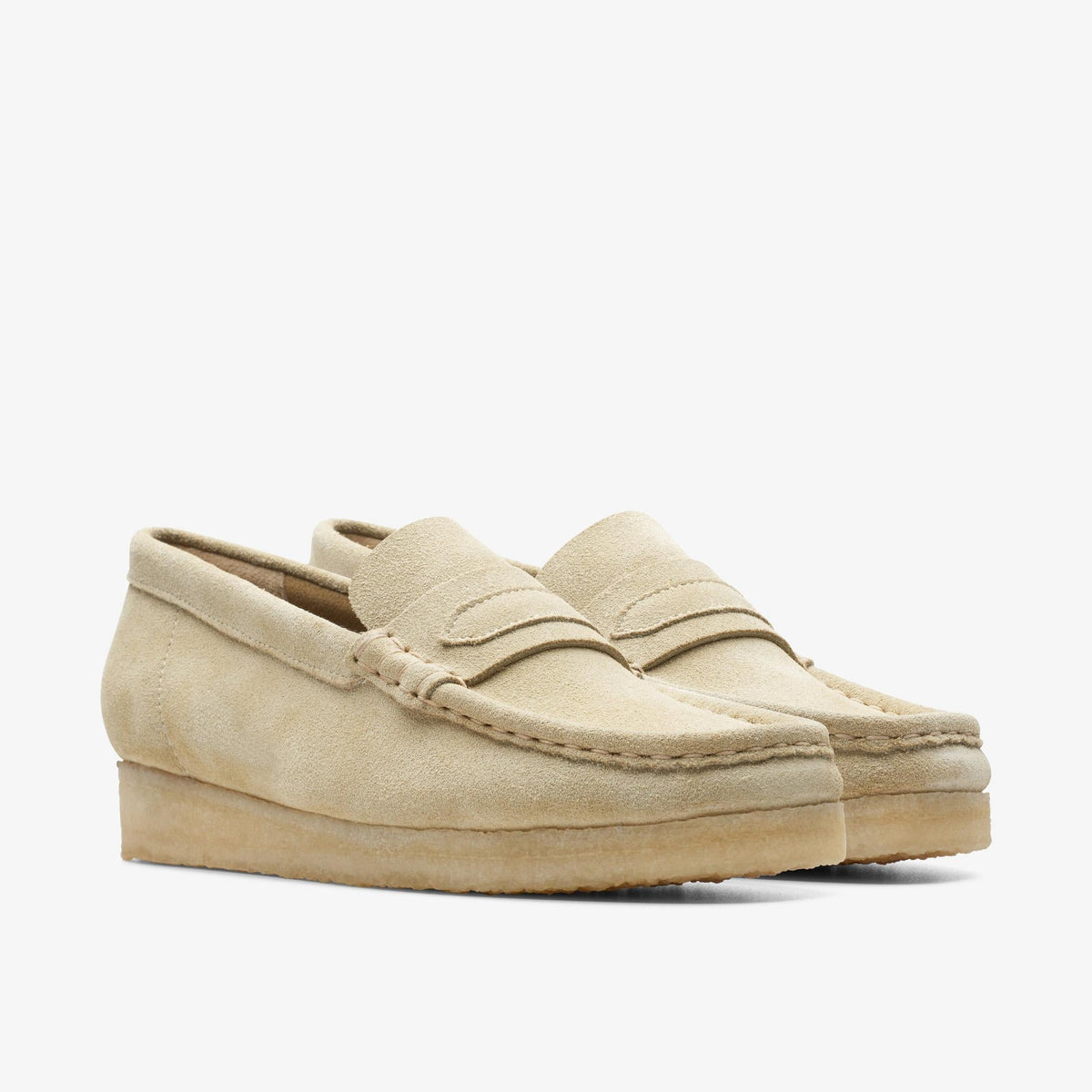 Clarks Originals Wallabee Loafer Women's Maple Suede 26173508 — sole view