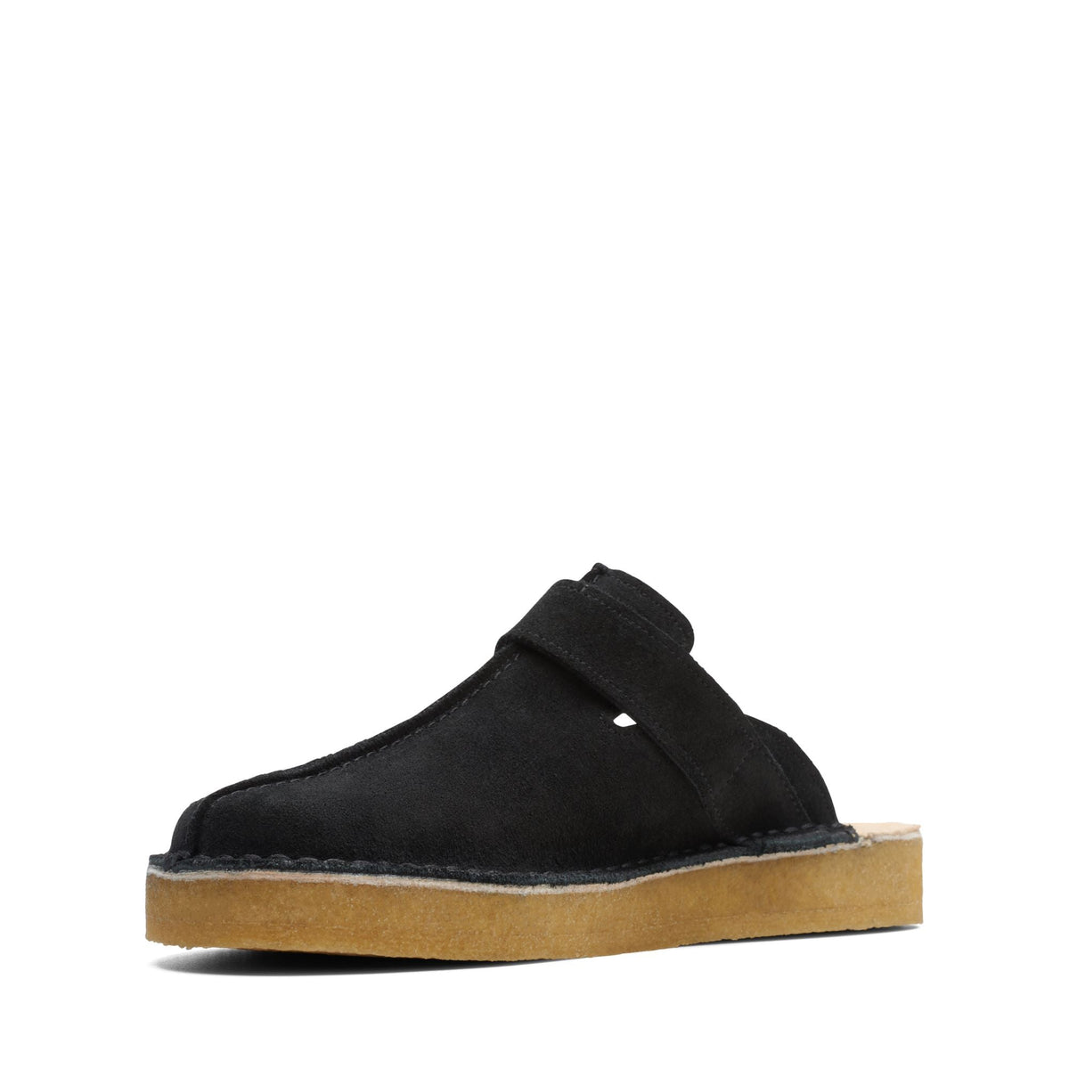 Clarks Originals Trek Men's Black Suede 26173522 — sole view