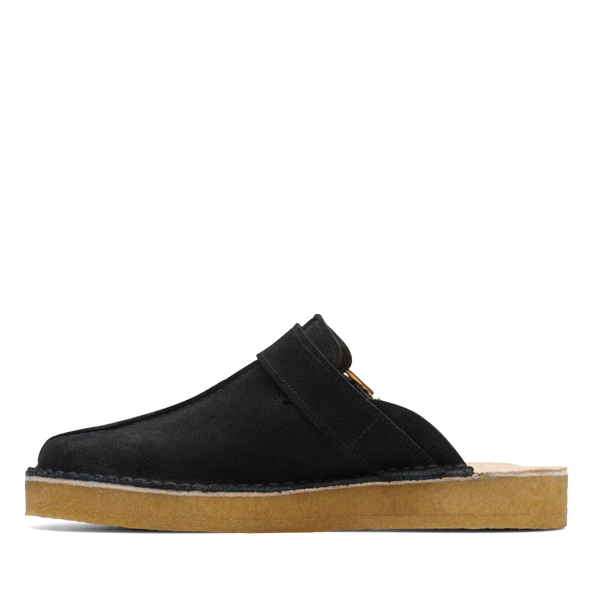 Clarks Originals Trek Men's Black Suede 26173522 — detail view