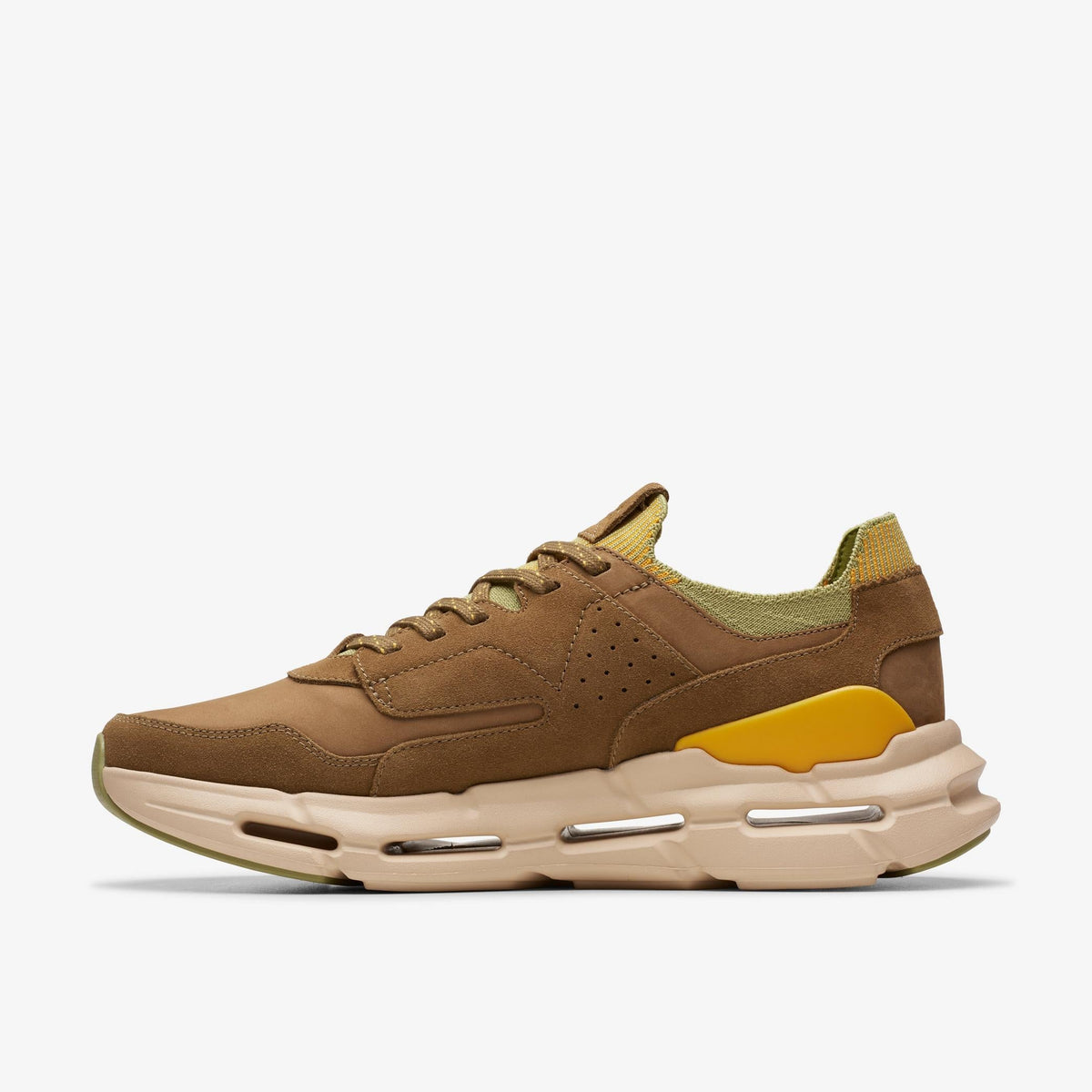 Clarks NXE Lo Men's Dark Sand Suede 26173539 — side view