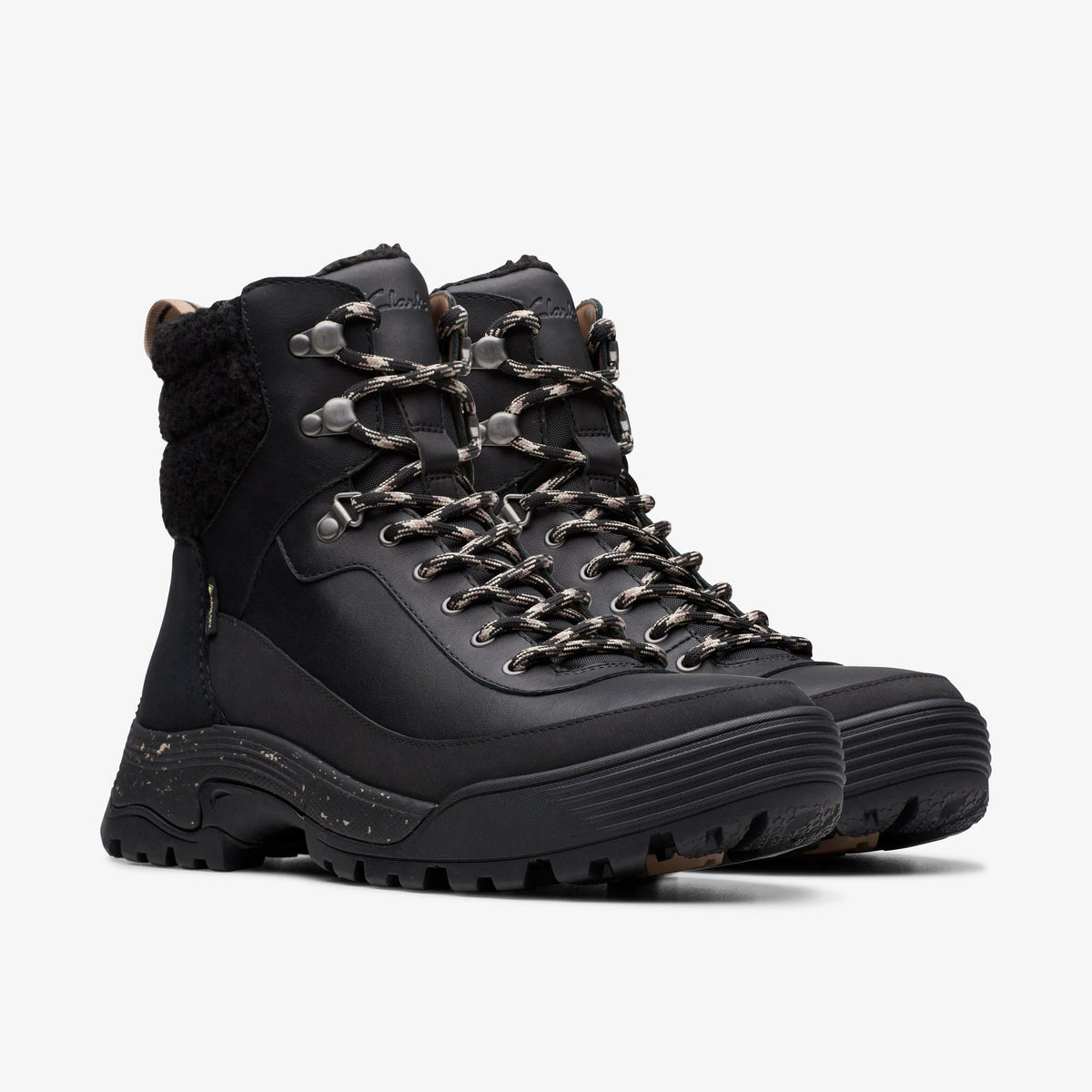 Clarks ATL Hike Top GTX Women's Black Leather 26173821 — sole view