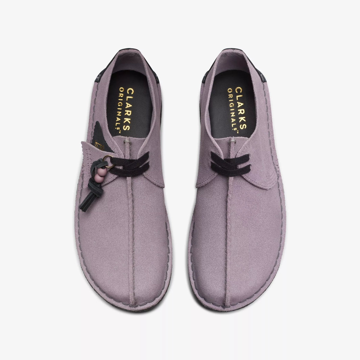Clarks Originals Desert Trek Women's Mauve Suede 26173998 — top view