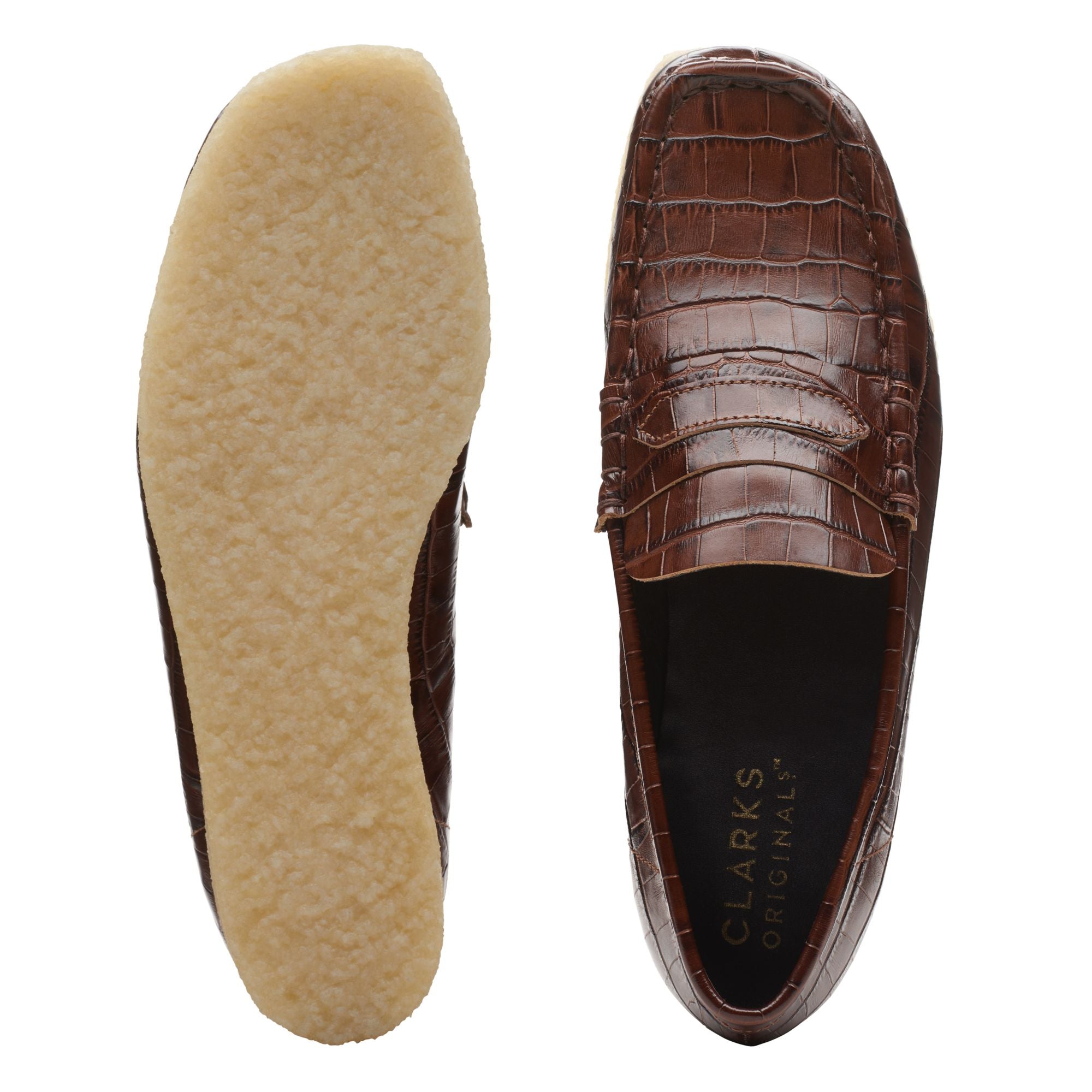 Clarks Originals Wallabeeloafer Women's Brown Croc