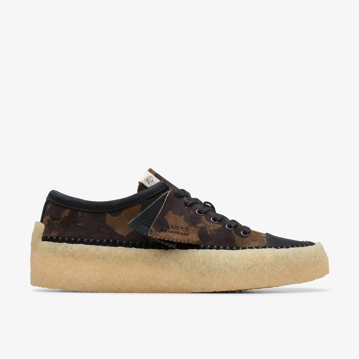 Clarks Originals Caravan Low Men's Blk/Khaki Floral Suede 26174026