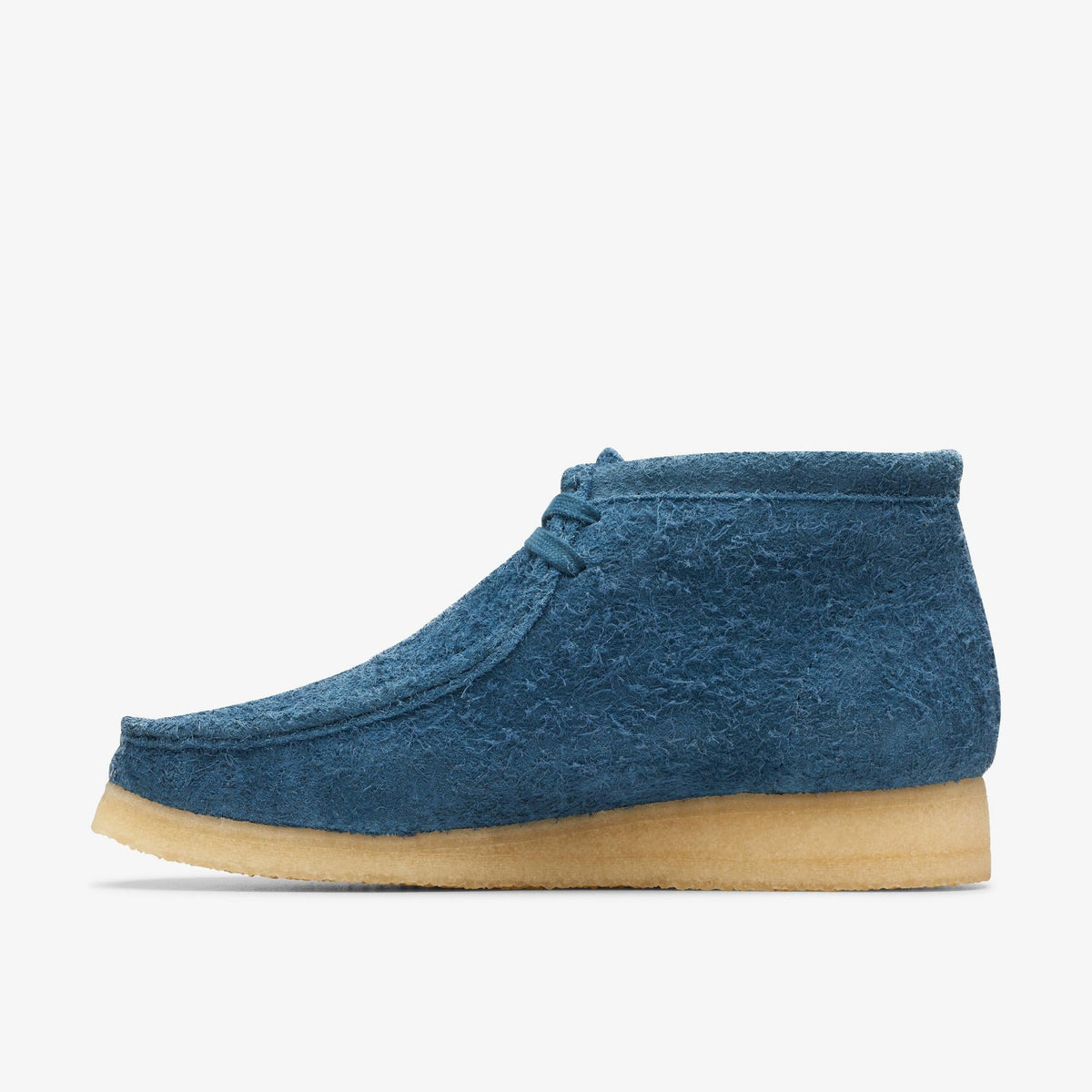 Clarks Originals Wallabee Boot Men's Deep Blue 26174050 — side view