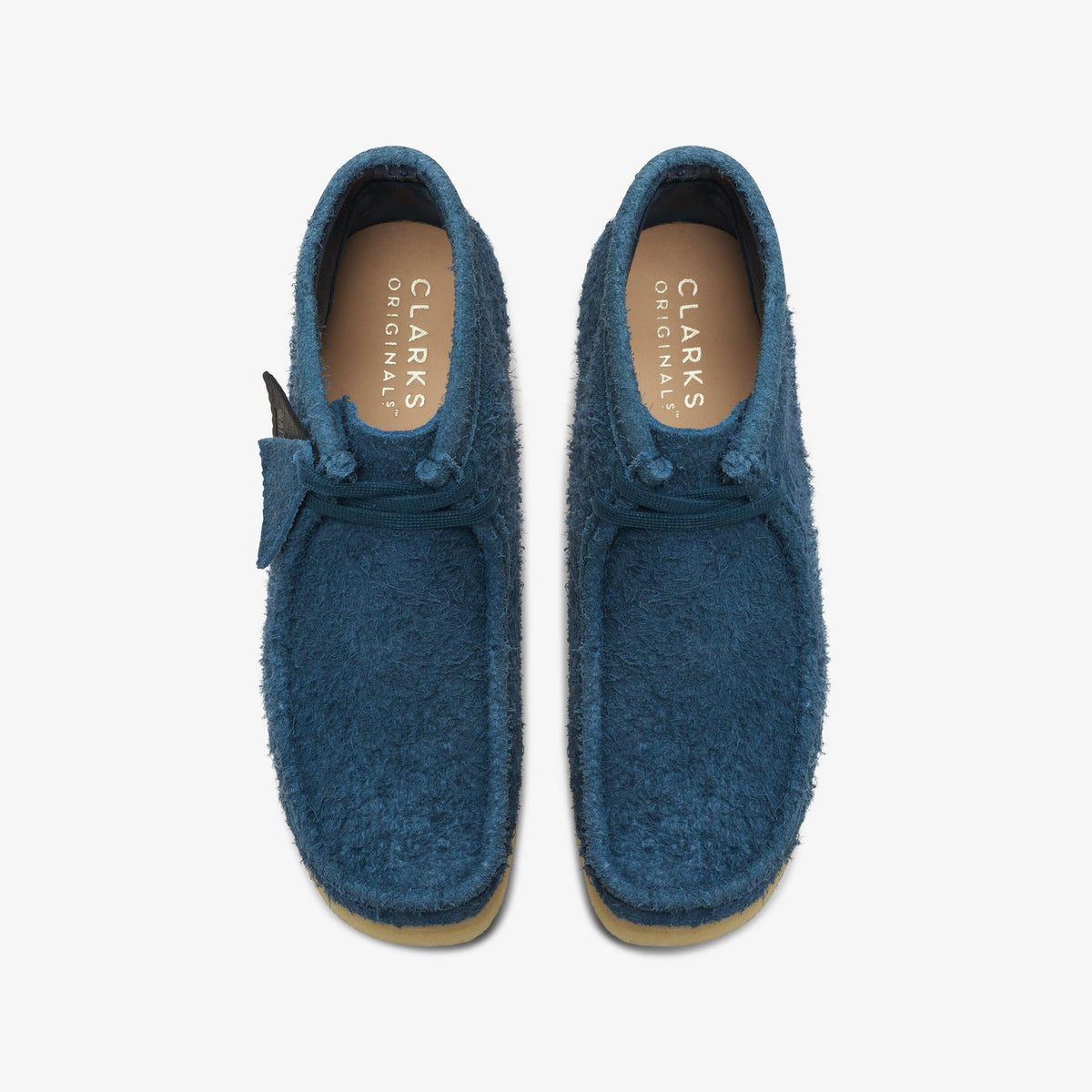 Clarks Originals Wallabee Boot Men's Deep Blue 26174050 — top view