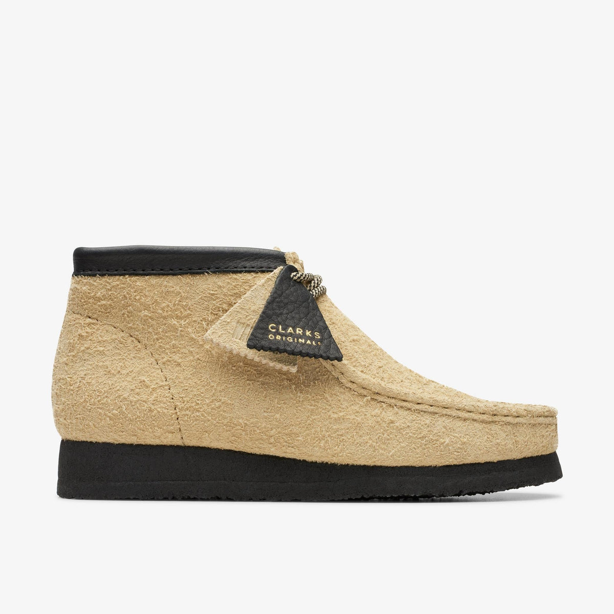 Clarks Originals Wallabee Boot Men's Maple Black Suede 26174051