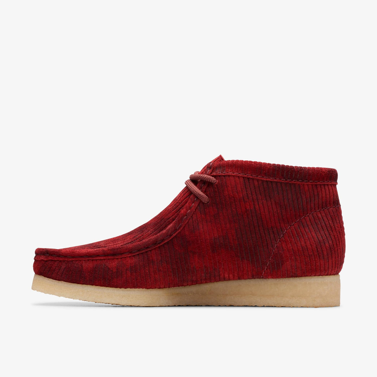 Clarks Originals Wallabee Boot Men's Burgundy 26174521 — side view
