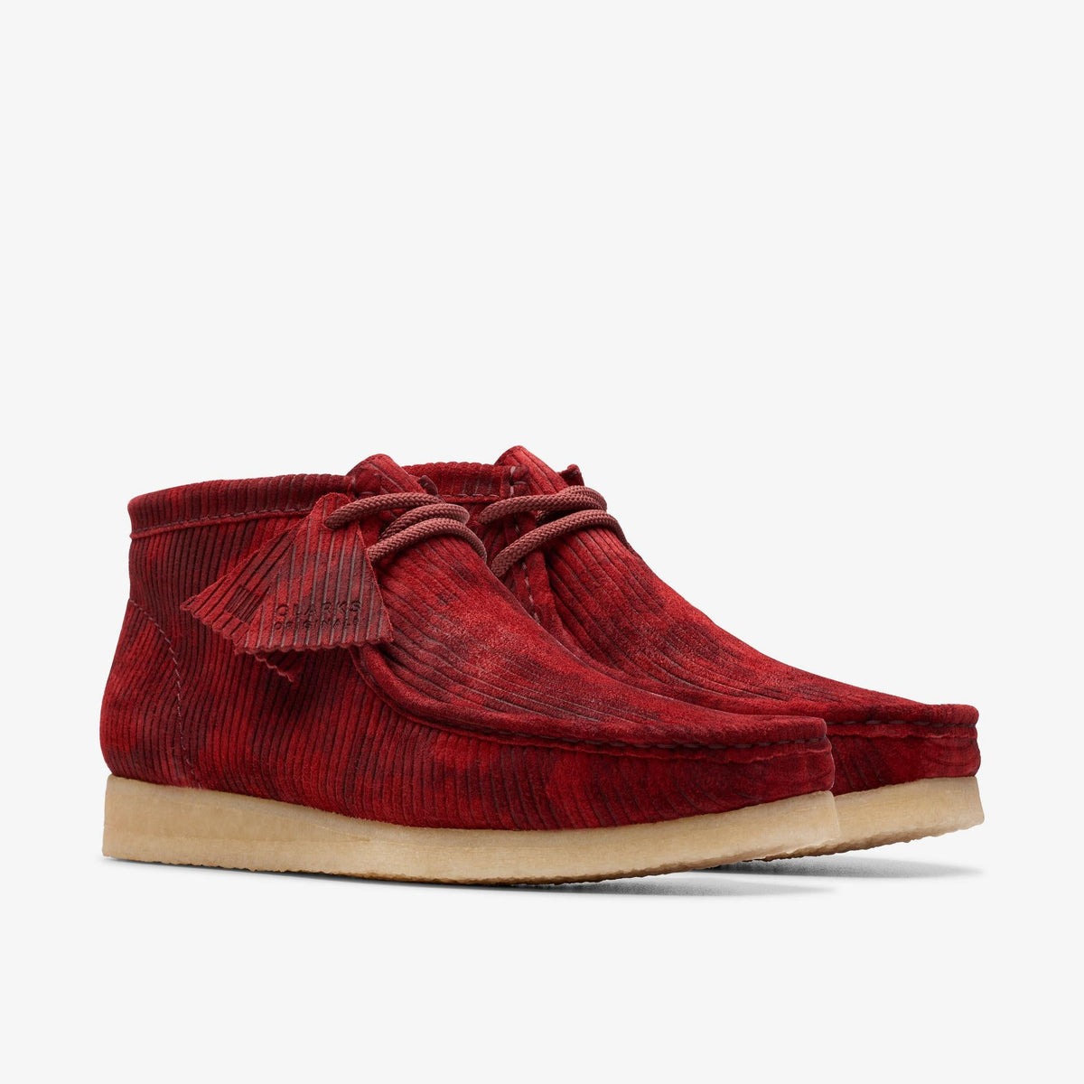 Clarks Originals Wallabee Boot Men's Burgundy 26174521 — sole view