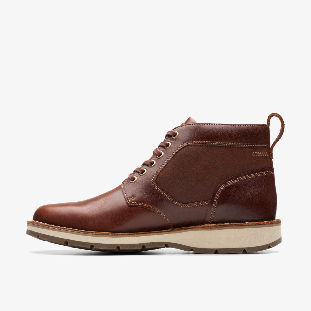 Clarks Gravelle Top Men's Brown Leather 26174575 — side view