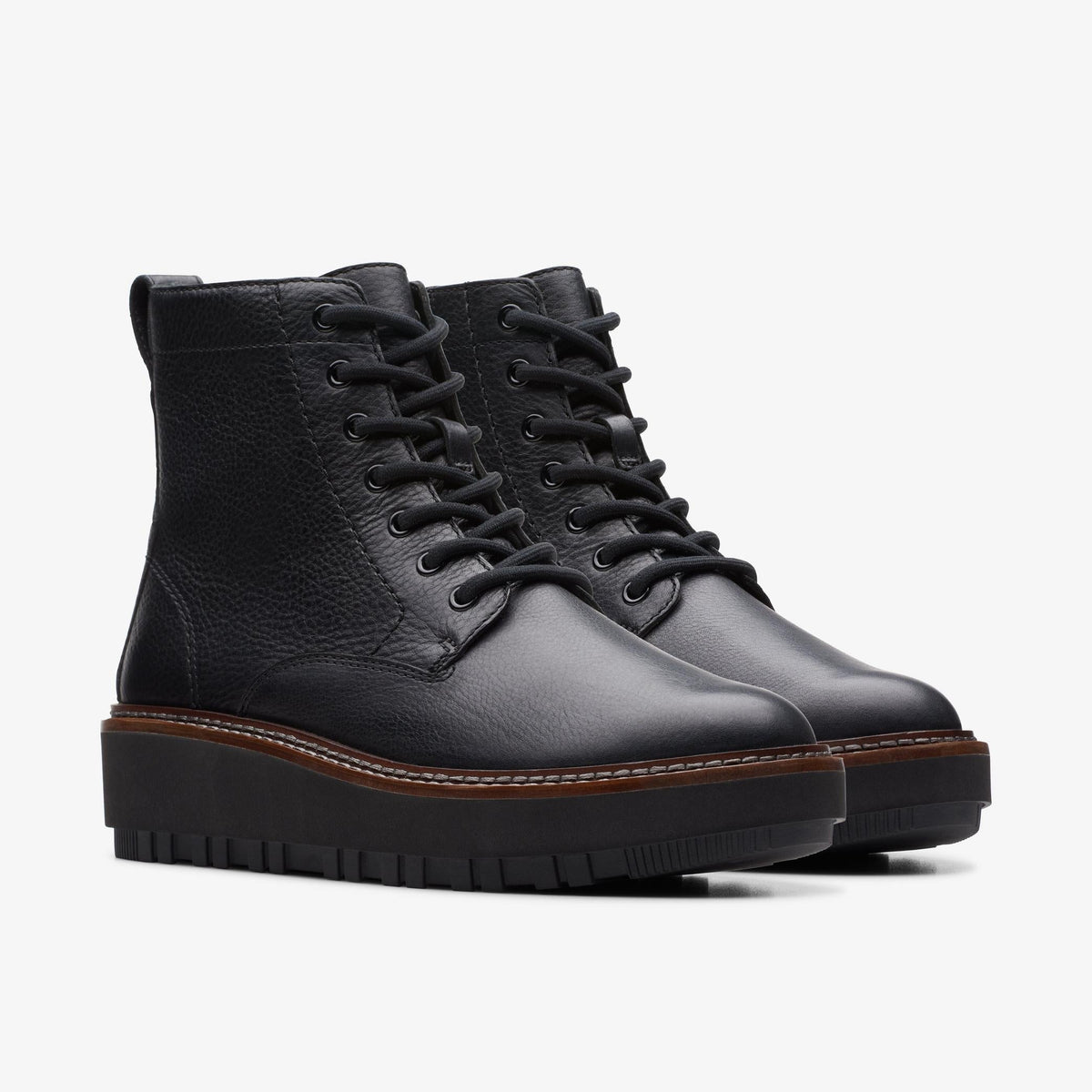 Clarks Orianna Lace Women's Black Leather 26174798 - additional view 4