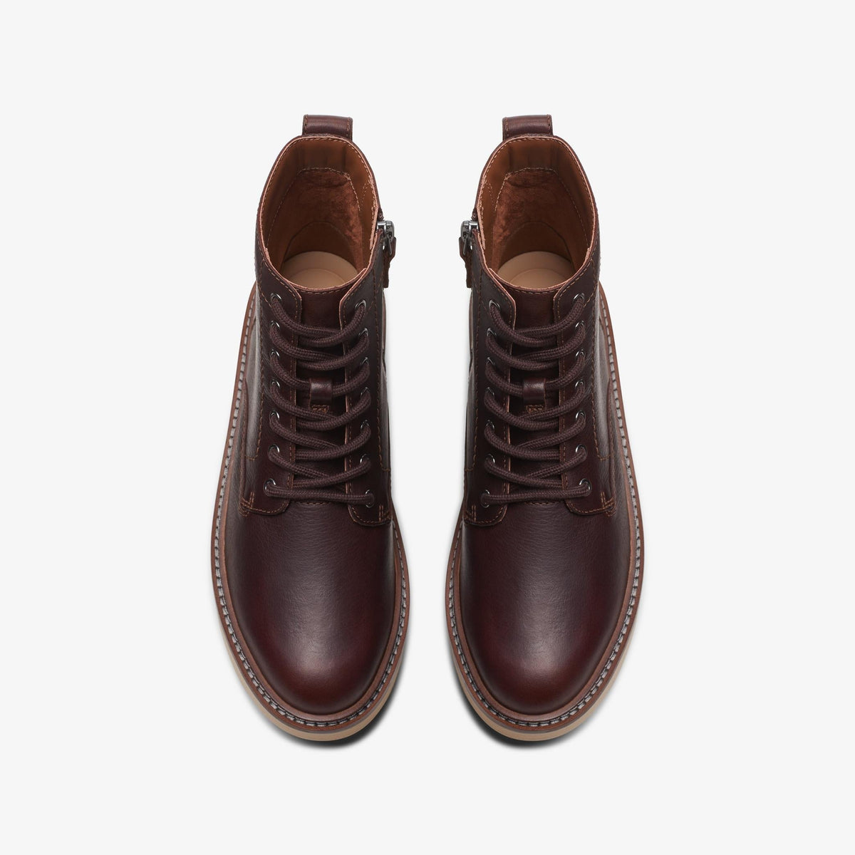 Clarks Orianna W Lace Women's Dark Brown Leather 26174799 — top view