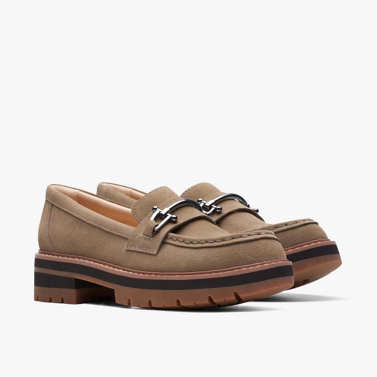 Clarks Orianna Bit Women's Dark Sand 26174810 — sole view