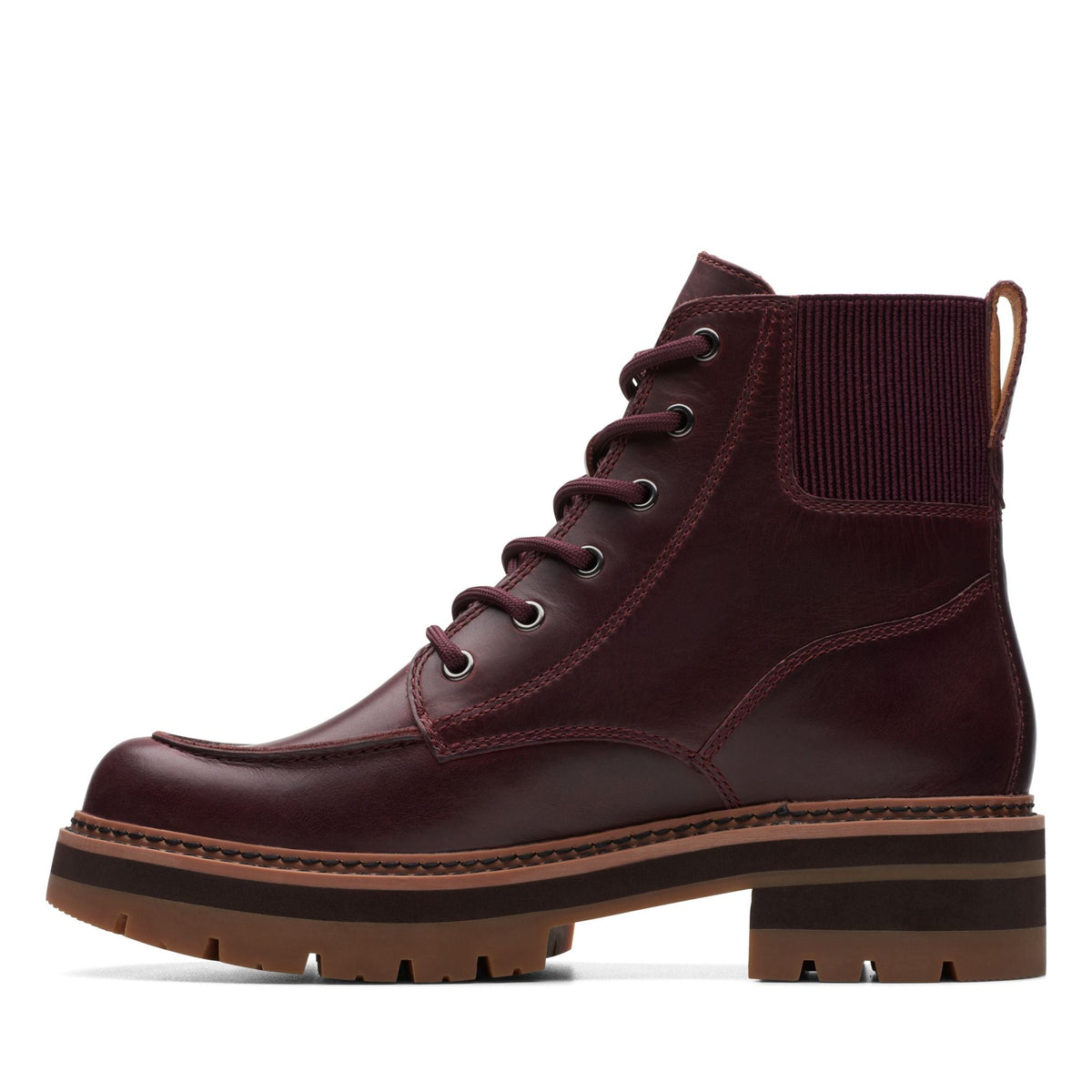 Clarks Orianna Mid Women's Red Leather 26174812 — detail view