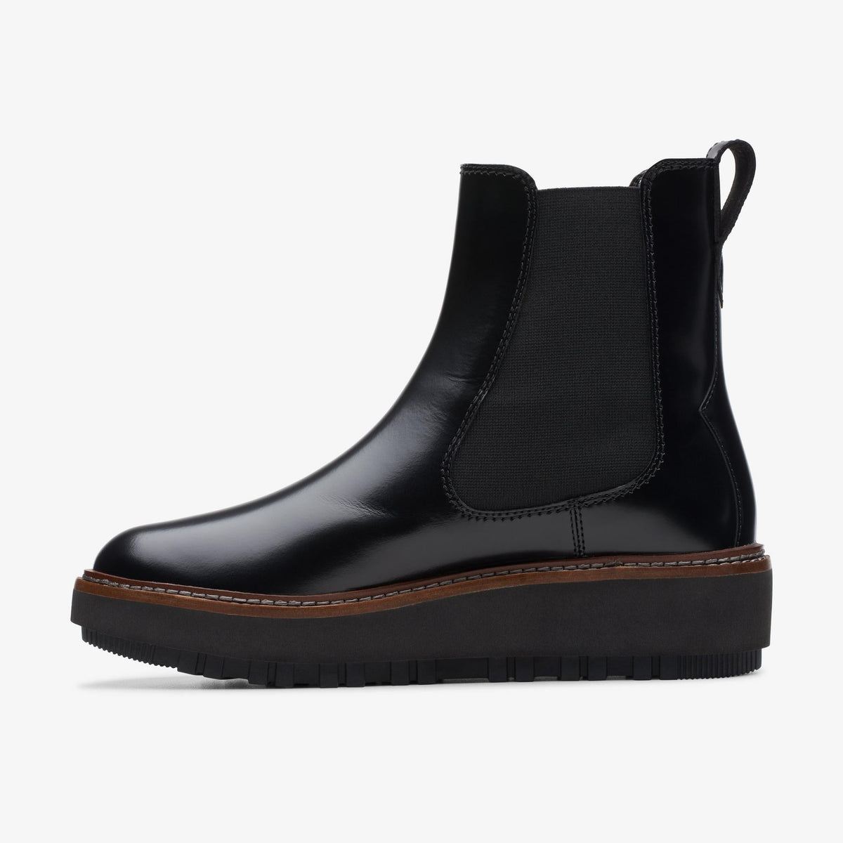 Clarks Orianna W Up Women's Black Leather 26174821 — side view