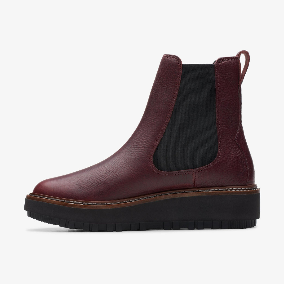 Clarks Orianna Up Women's Burgundy Leather 26174822 — side view