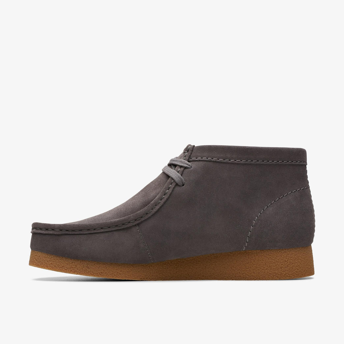 Clarks Originals Wallabee EVO Boot Men's Grey Suede 26174938 — side view