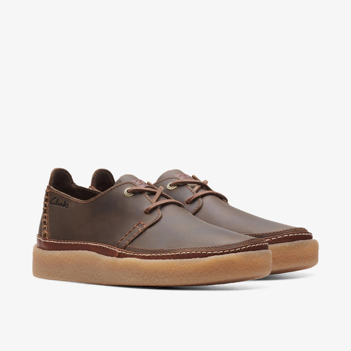 Clarks Oakpark Lace Men's Beeswax Leather 26175386 — sole view