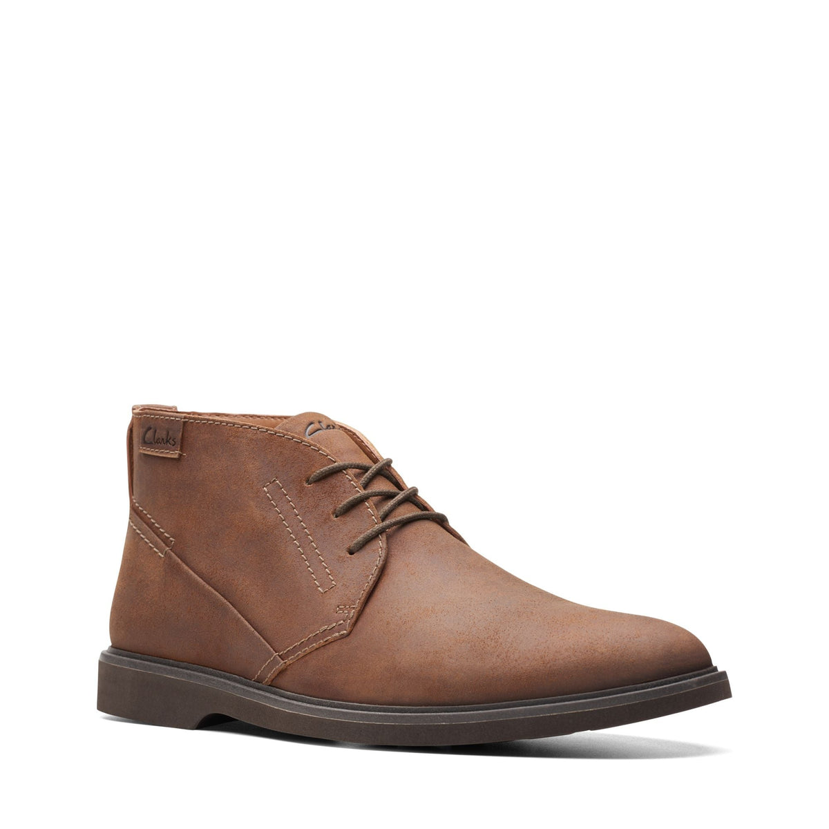 Clarks Malwood Top Men's Brown Leather 26175403 — side view
