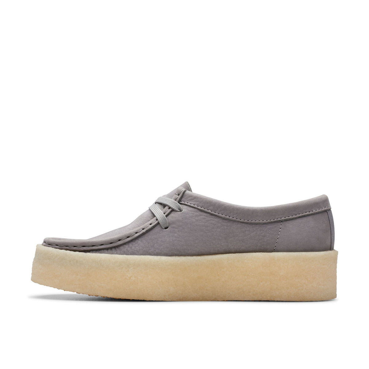 Clarks Originals Wallabee Women's Steel Grey Nubuck 26175660 — side view