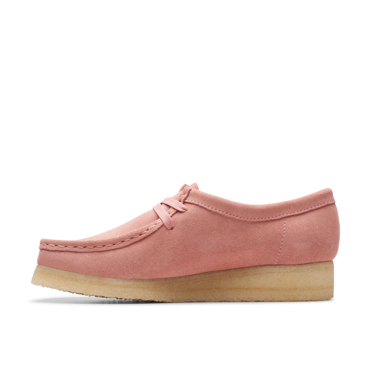 Clarks Originals Wallabee Women's Blush Pink Suede 26175671 — side view