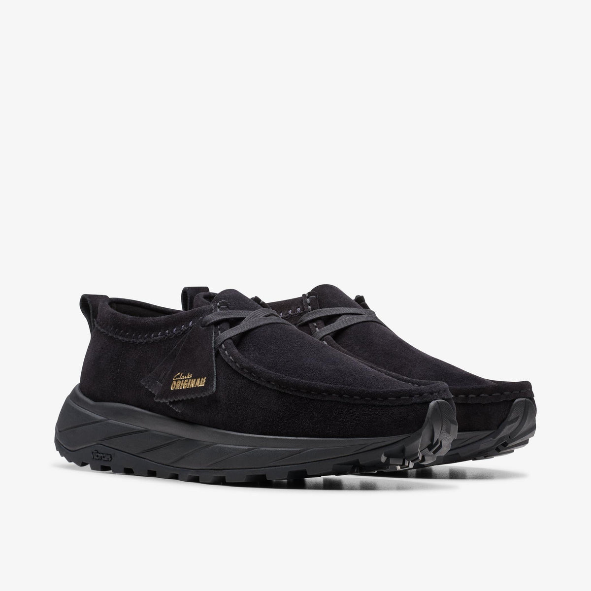 Clarks Originals Wallabee Eden Lo Men's Black Suede 26175680 — sole view
