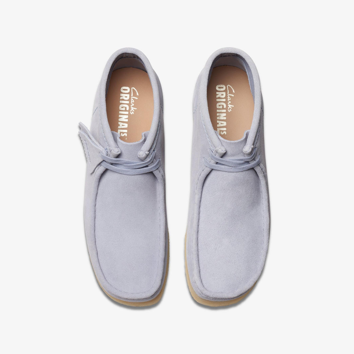 Clarks Originals Wallabee Boot - Cloud Grey Sde Men's Cloud Grey Suede 26175699 — top view