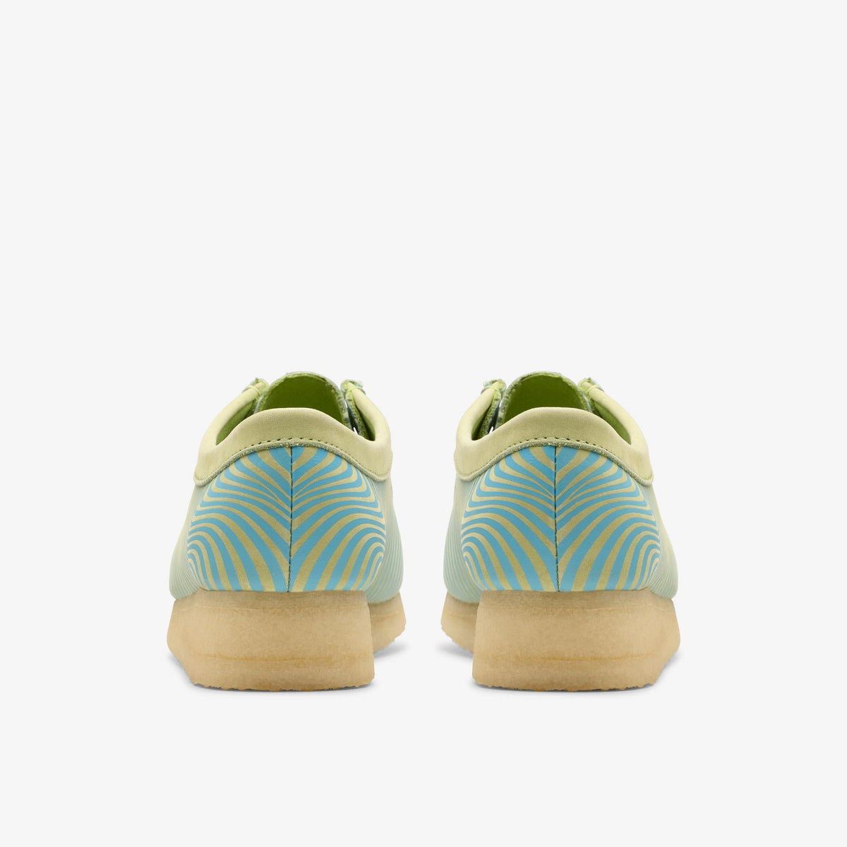 Clarks Originals Wallabee Women's Blue / Lime Print 26175834 — detail view