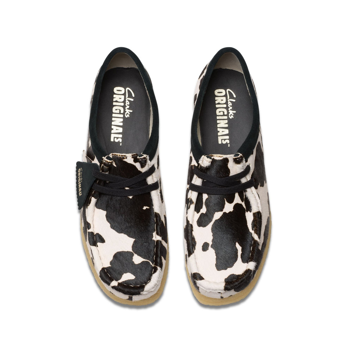 Clarks Originals Wallabee Women's Cow Print Hairon 26175835 — top view