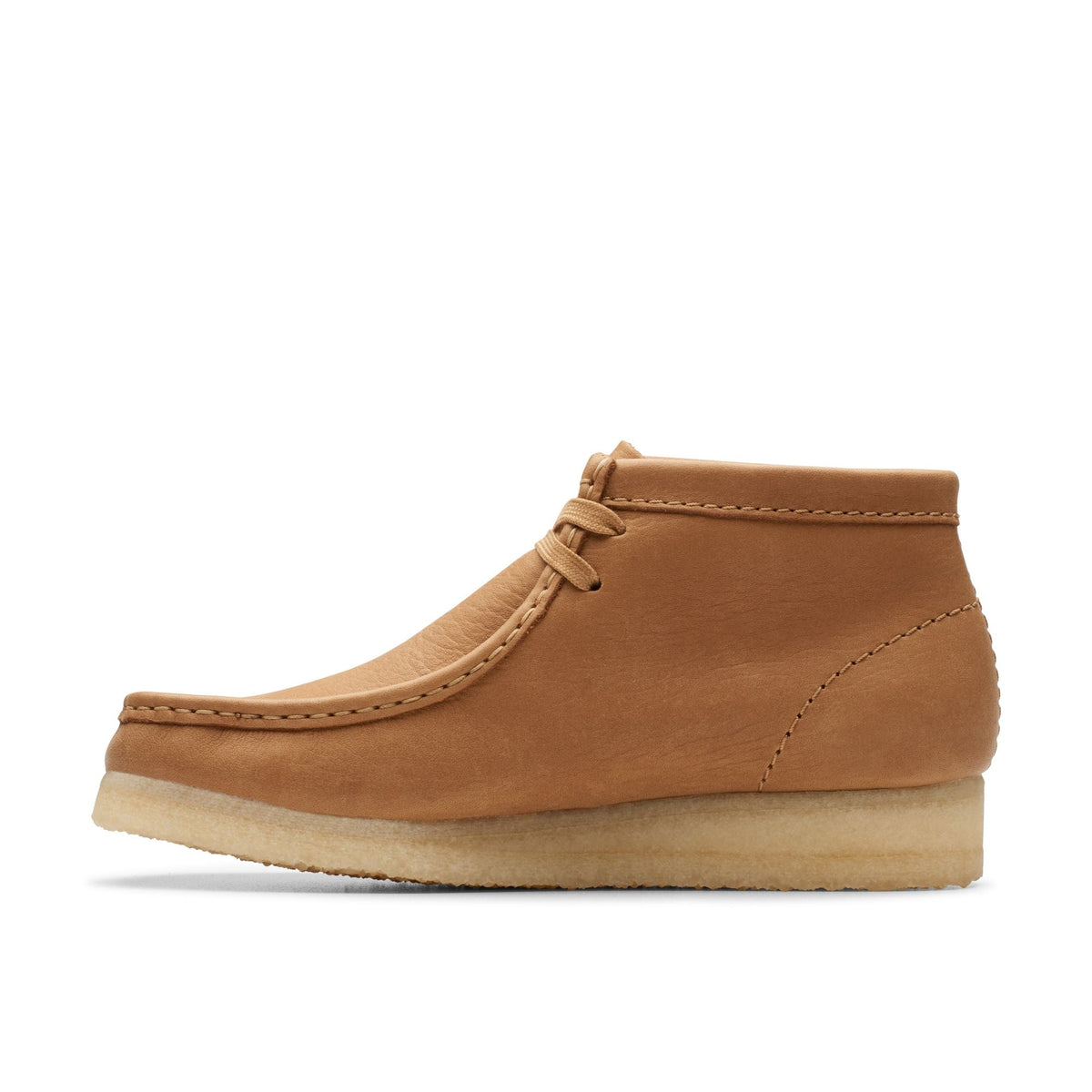 Clarks Originals Wallabee Boot Women's Mid Tan Leather 26175840 — side view