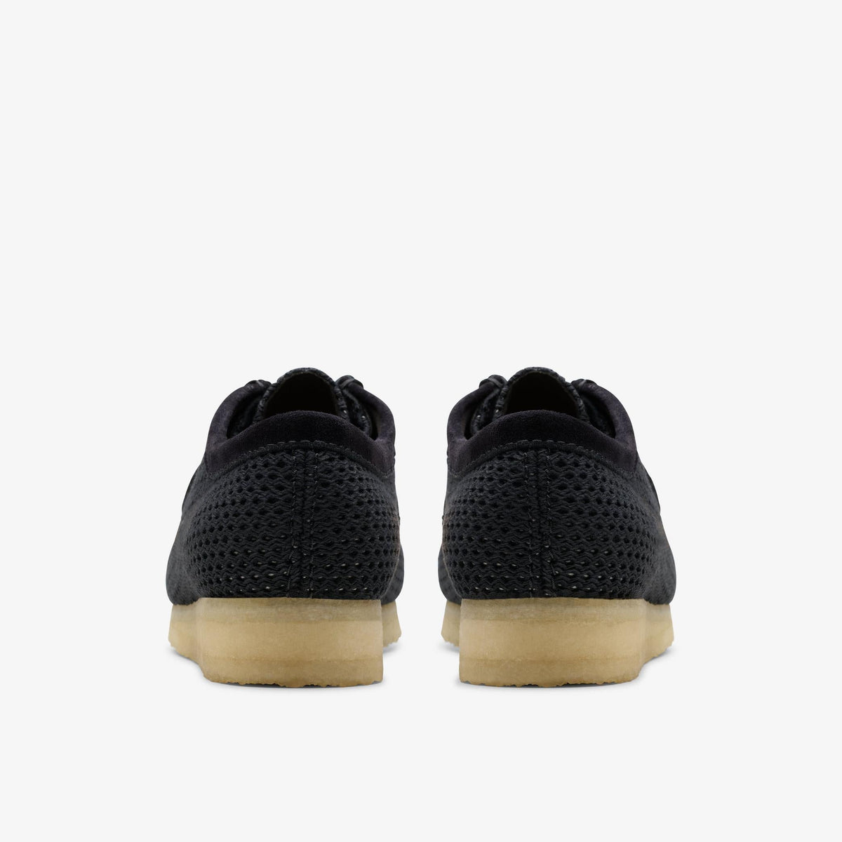 Clarks Originals Wallabee Men's Black Mesh 26175848 — detail view