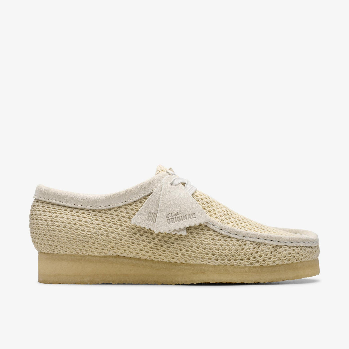 Clarks Originals Wallabee Men's Off White Mesh 26175849