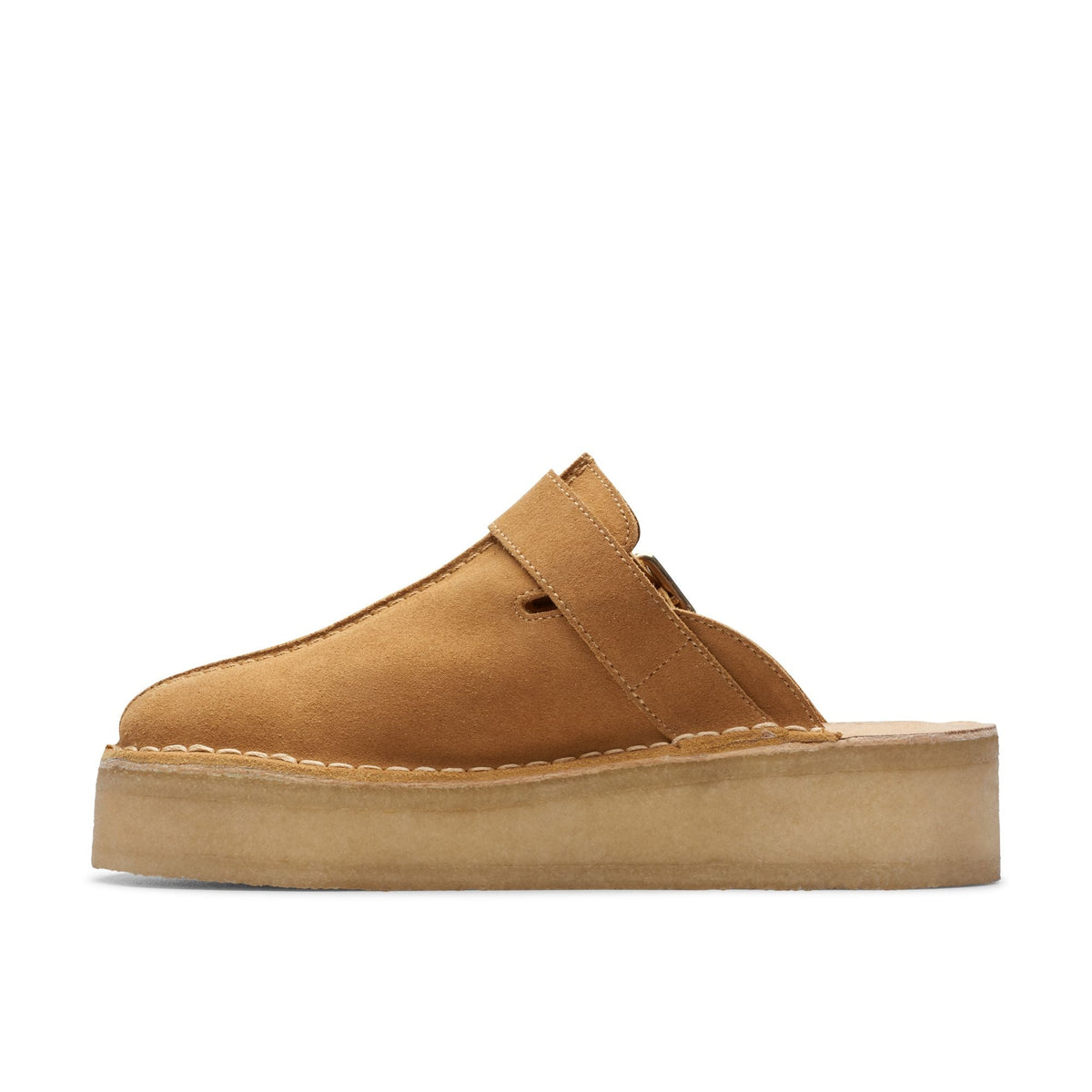 Clarks Originals Trekwedge Mule Women's Tan Suede 26175870 — side view
