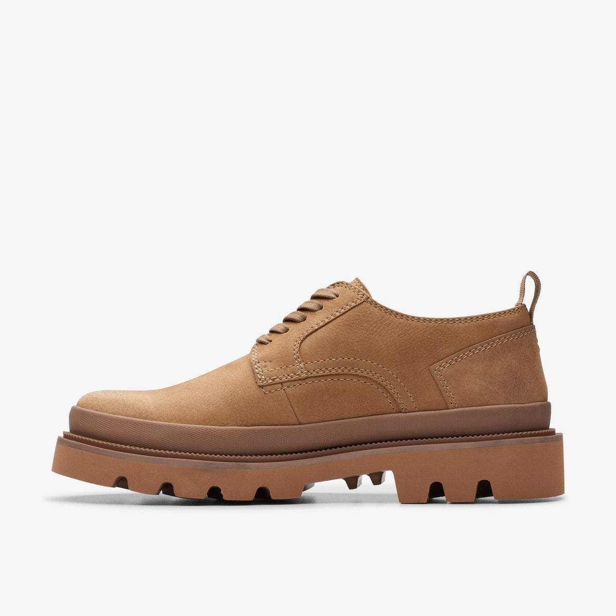 Clarks Badell Lace Men's Dark Sand Nubuck 26176088 — side view