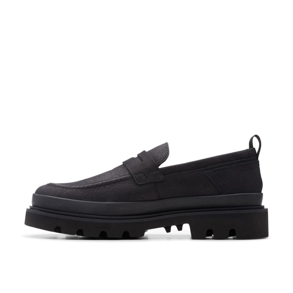 Clarks Badell Step Men's Black Nubuck 26176091 — side view