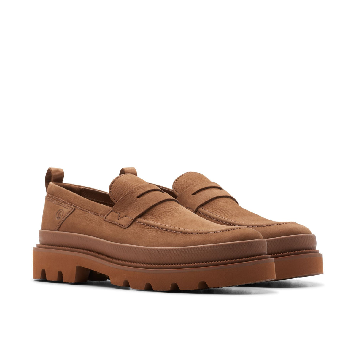 Clarks Badell Step Men's Cola Brown Nubuck 26176092 — sole view