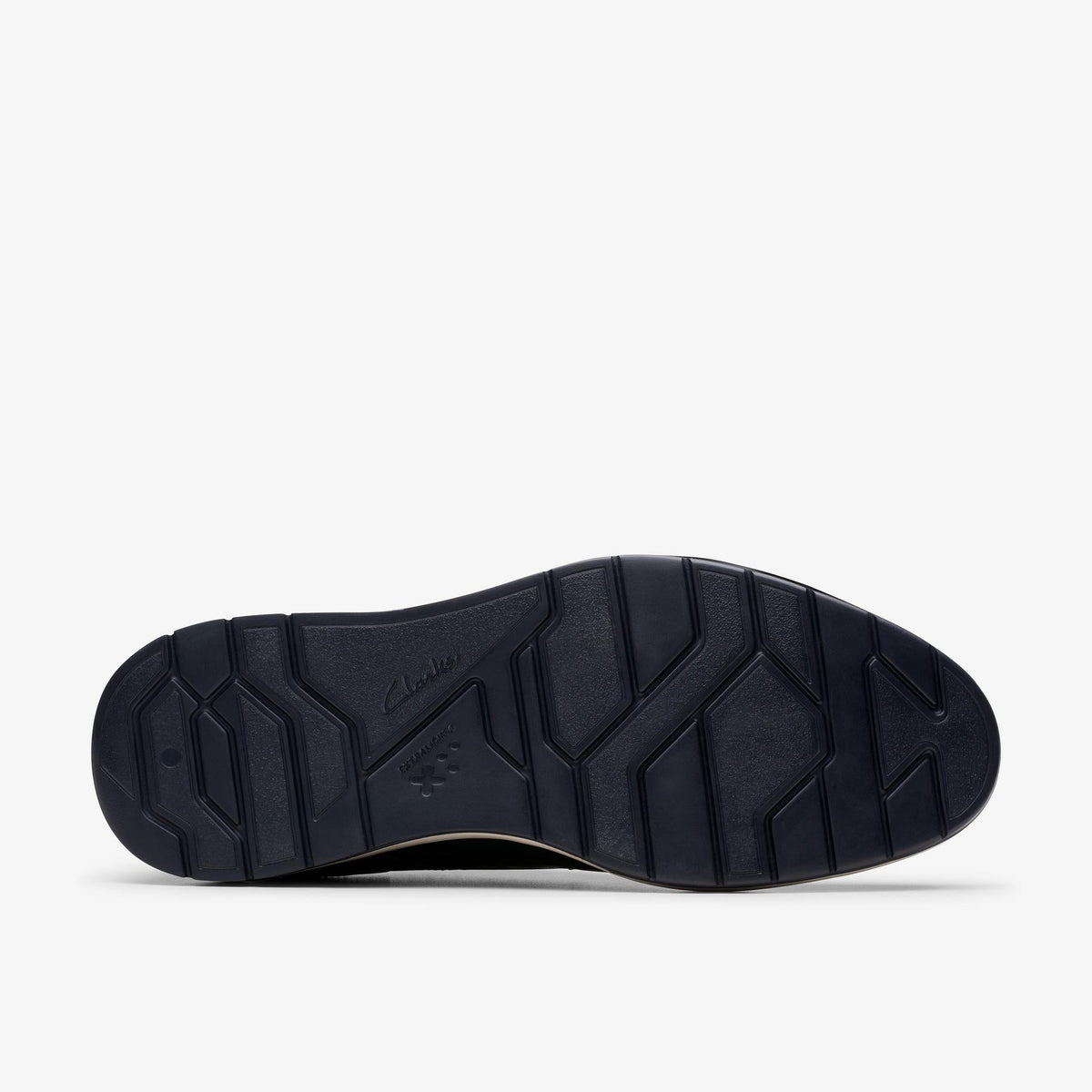 Clarks Chantry Lo Men's Navy Leather 26176100 — rear view
