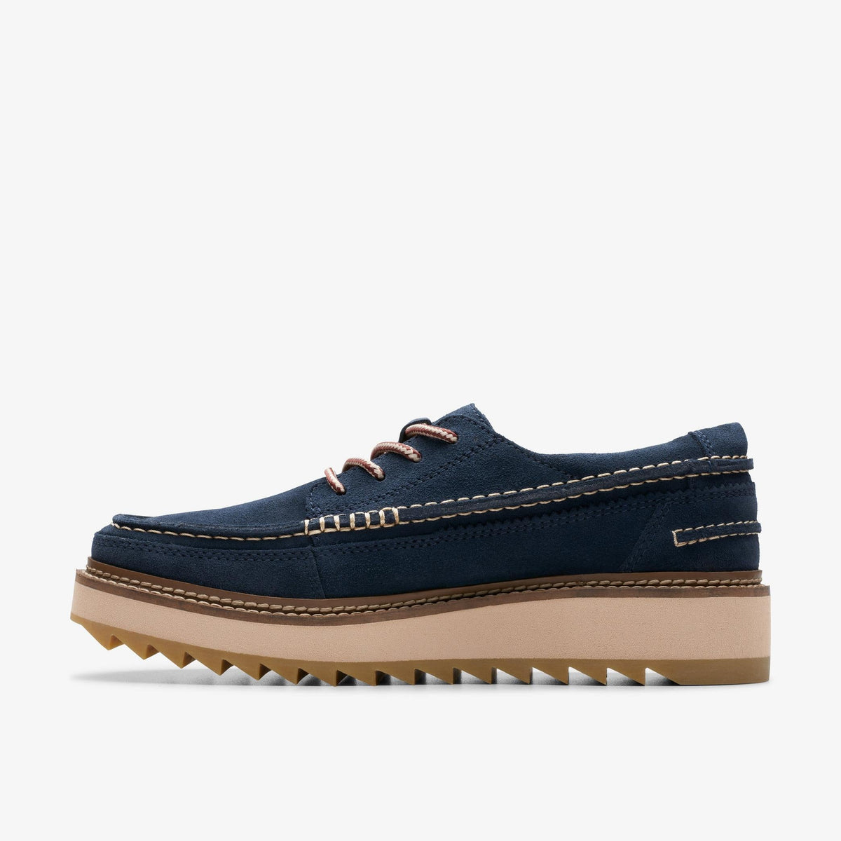 Clarks Clarkhill Lace Men's Navy Suede 26176114 — side view
