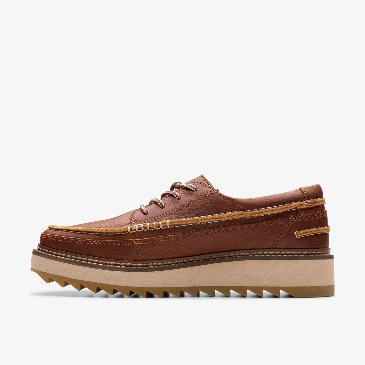 Clarks Clarkhill Lace Men's Nut Brown Leather 26176115 — side view