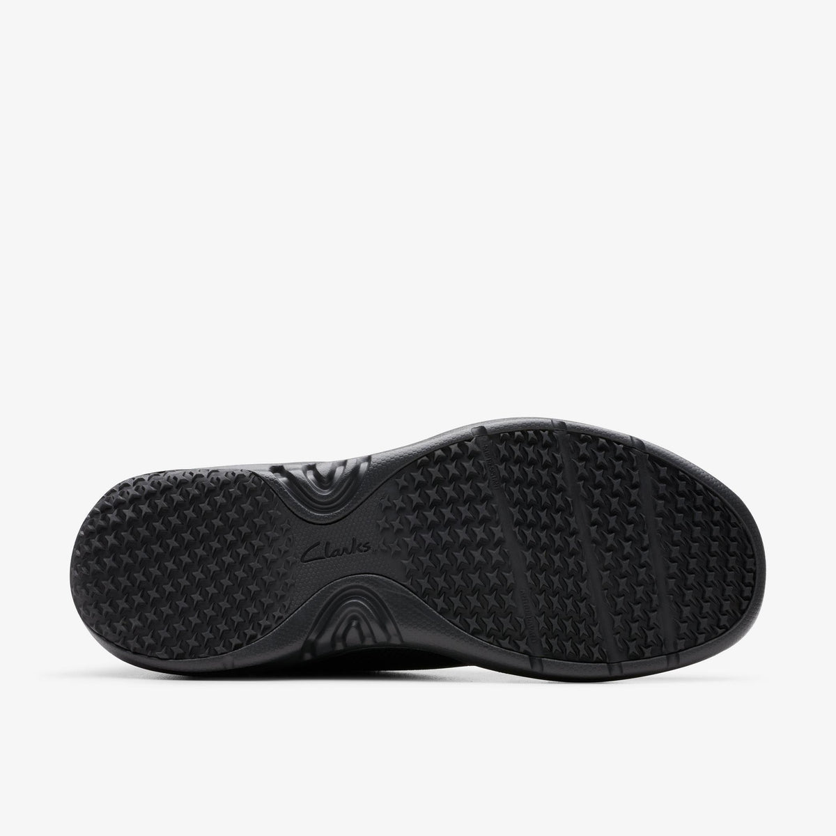 Clarks Clarkspro Knit Men's Black Textile 26176116 — rear view