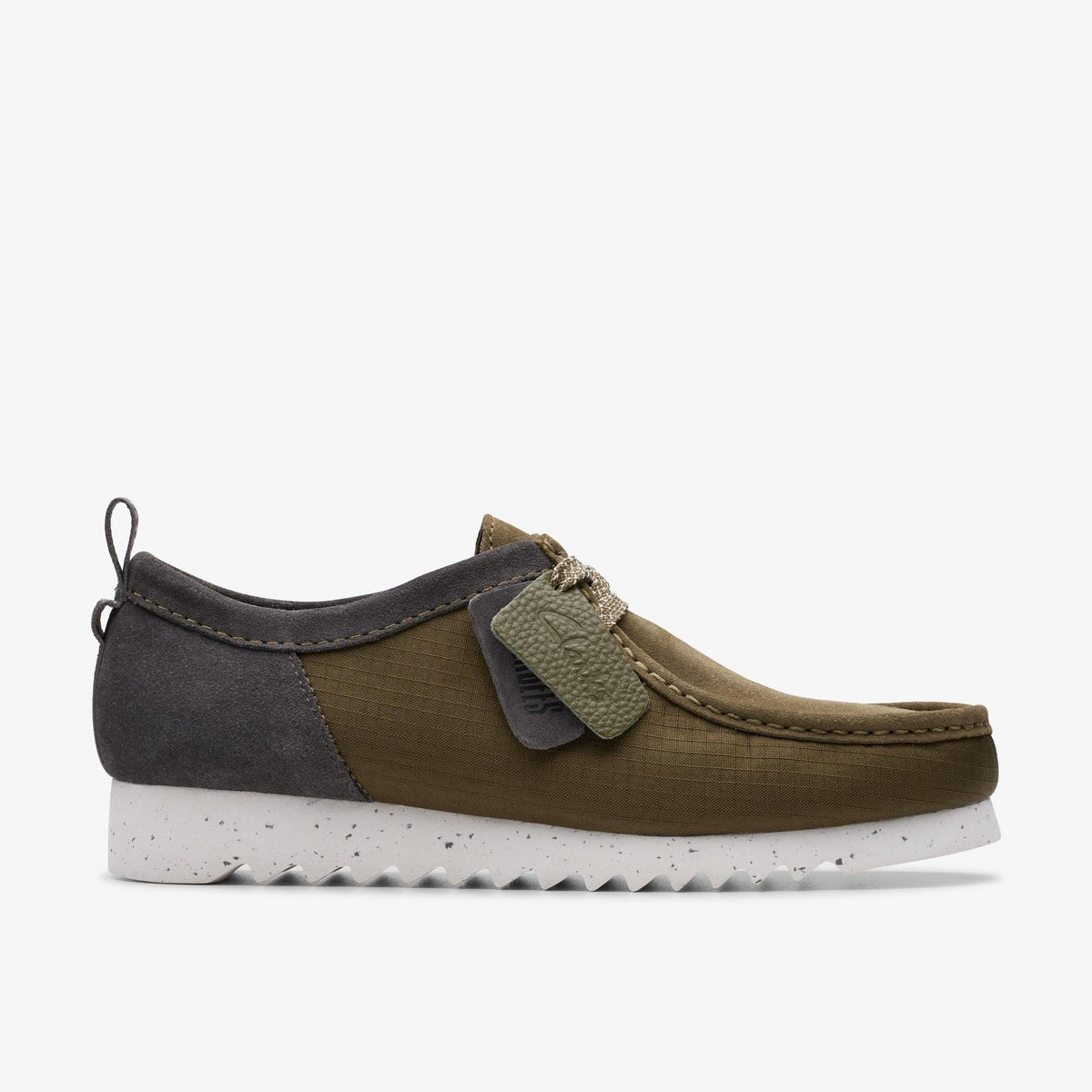 Clarks Originals Wallabee FTRE Lo Men's Olive Combi Fabric and Suede 26176226