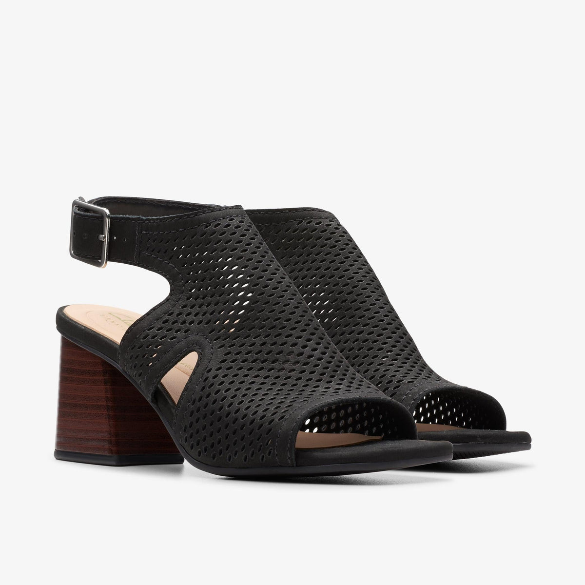 Clarks Siara 65 Flow Women's Black Nubuck 26176344 — sole view