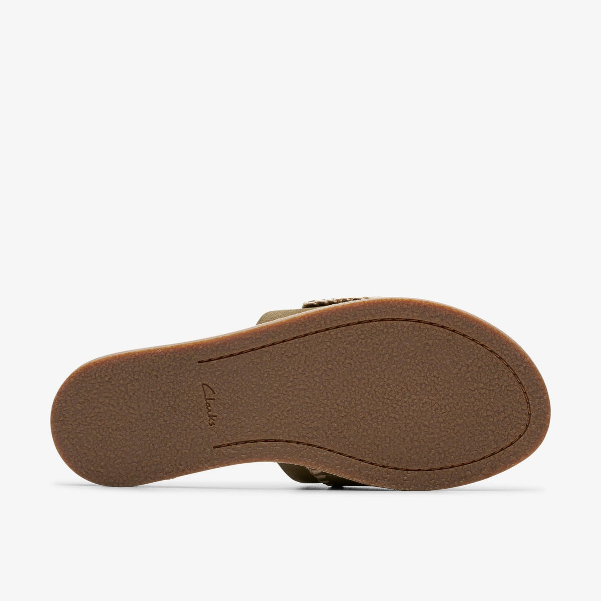 Clarks Maritime Mule Women's Olive Suede 26176401 — rear view
