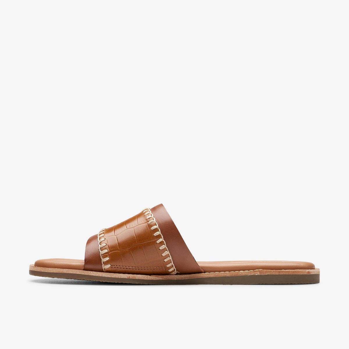 Clarks Maritime Mule Women's Tan Interest 26176402 — side view