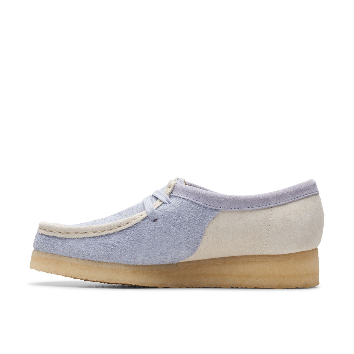 Clarks Originals Wallabee Women's Cloud Grey Combi 26176523 — side view