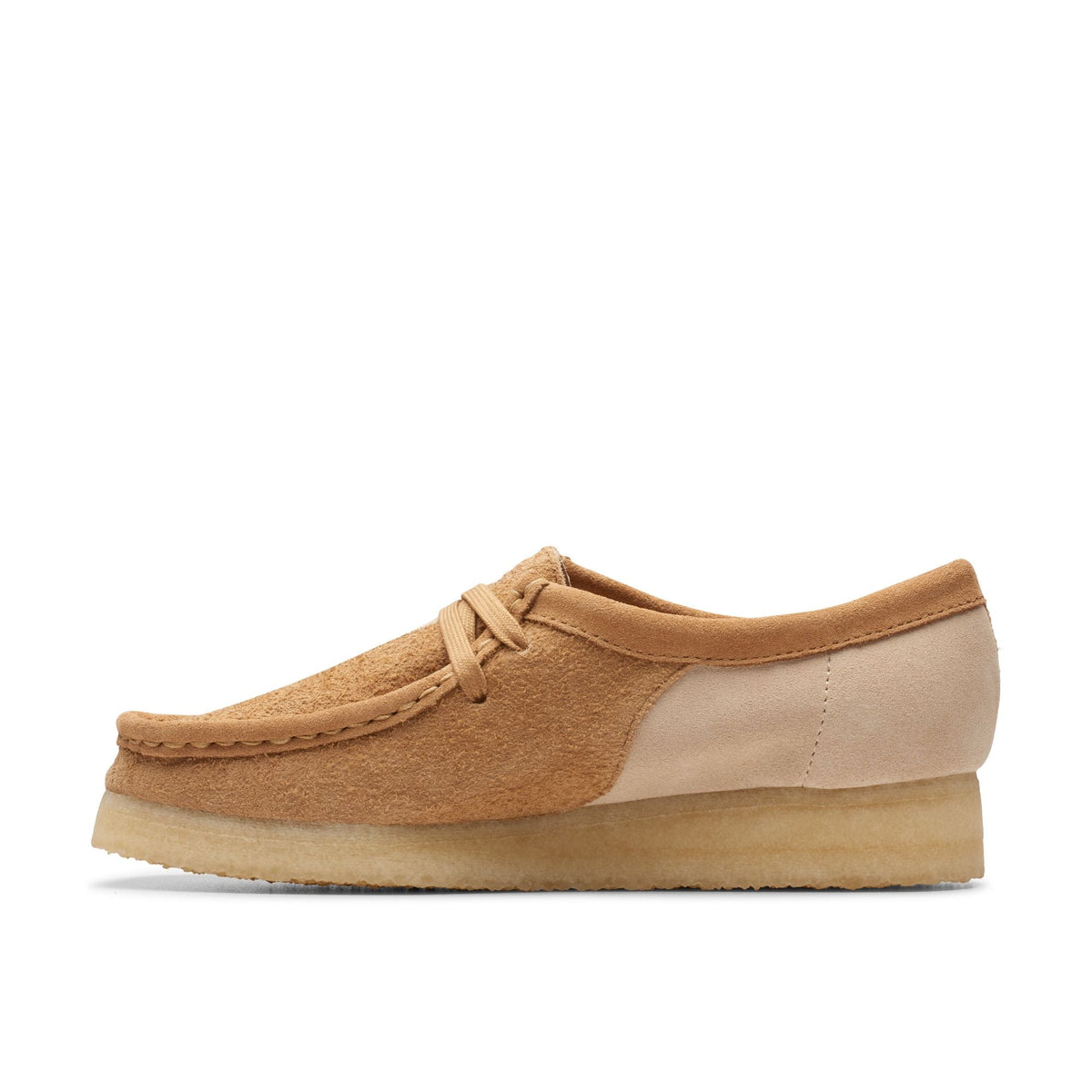 Clarks Originals Wallabee Mid Women's Mid Tan Combi 26176524 — side view