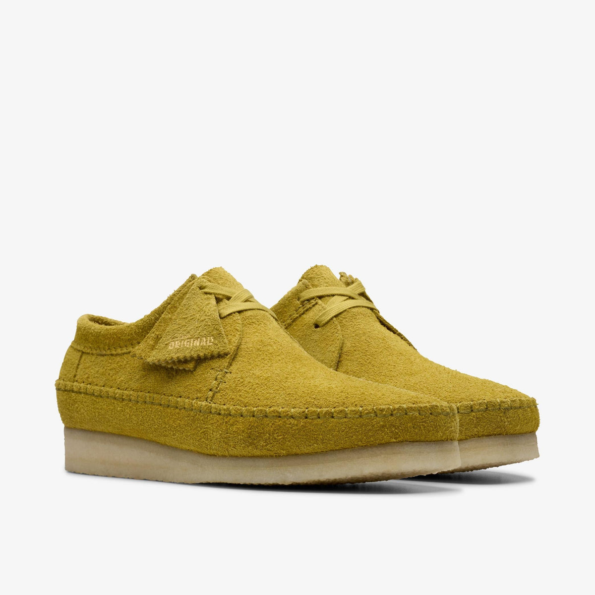 Clarks Originals Weaver Men's Olive Suede 26176526 — sole view