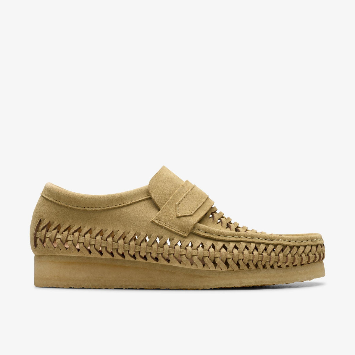 Clarks Originals Wallabee Loafer Weave Men's Maple Suede 26176534